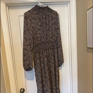 High collar dress